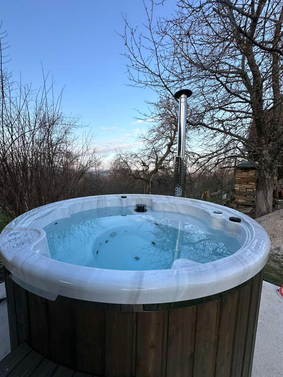 Holiday Home "Sleme" With Jacuzzi, Big Garden And Arbor With Fireplace Skrad Exteriör bild